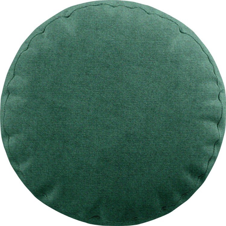 Подушка круглая Cortin ткань блэкаут с блеском изумрудный