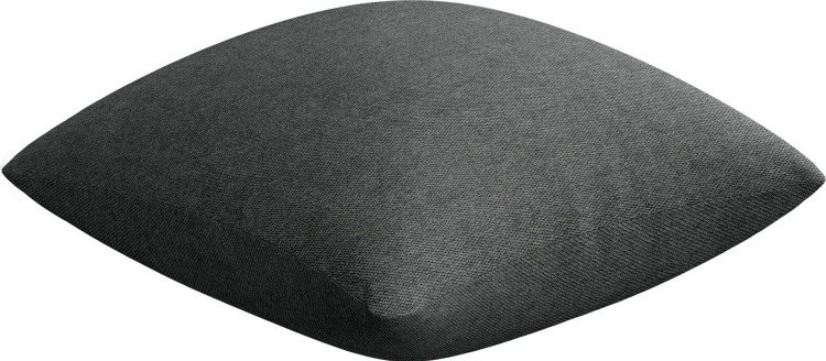 Подушка квадратная «Кортин» твид блэкаут тёмно-серый